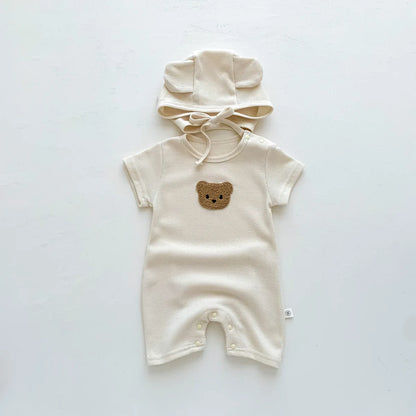 grenouillere bebe ourson beige