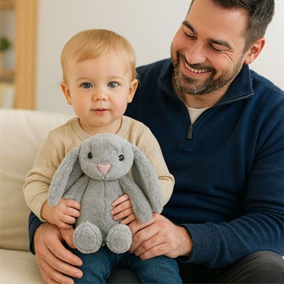 Lapin en peluche