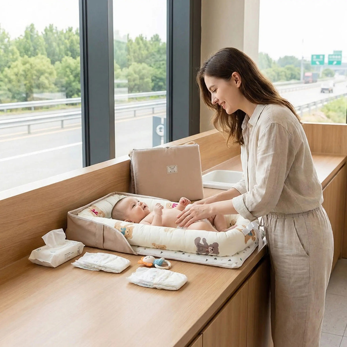 lit bebe de voyage evoluti pour changer bebe
