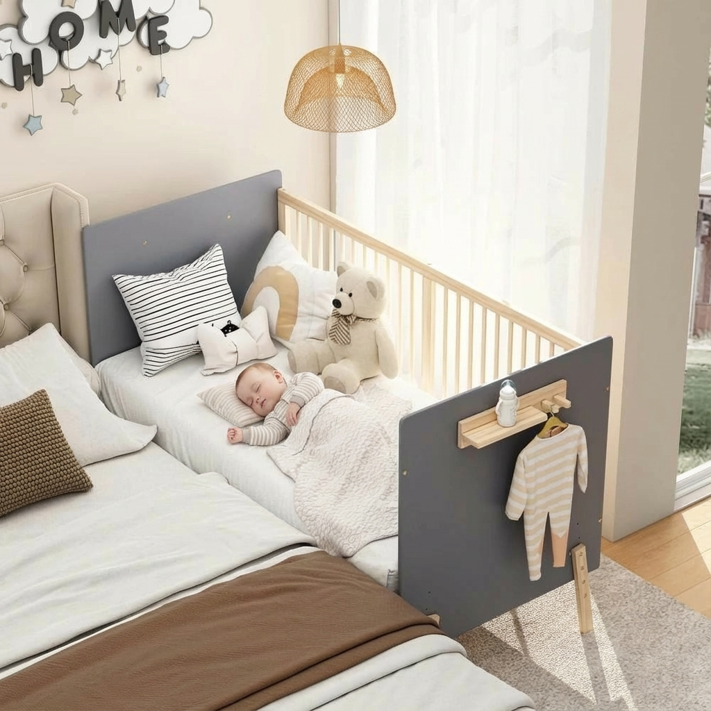 lit cododo bois bleu gris naturel