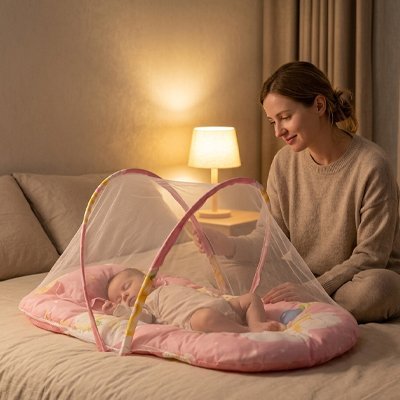 Lit moustiquaire bebe alternative naturelle aux répulsifs moustiques pour nourrisson