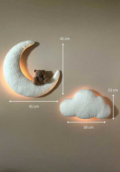 Set Moon with Teddy and Small Cloud