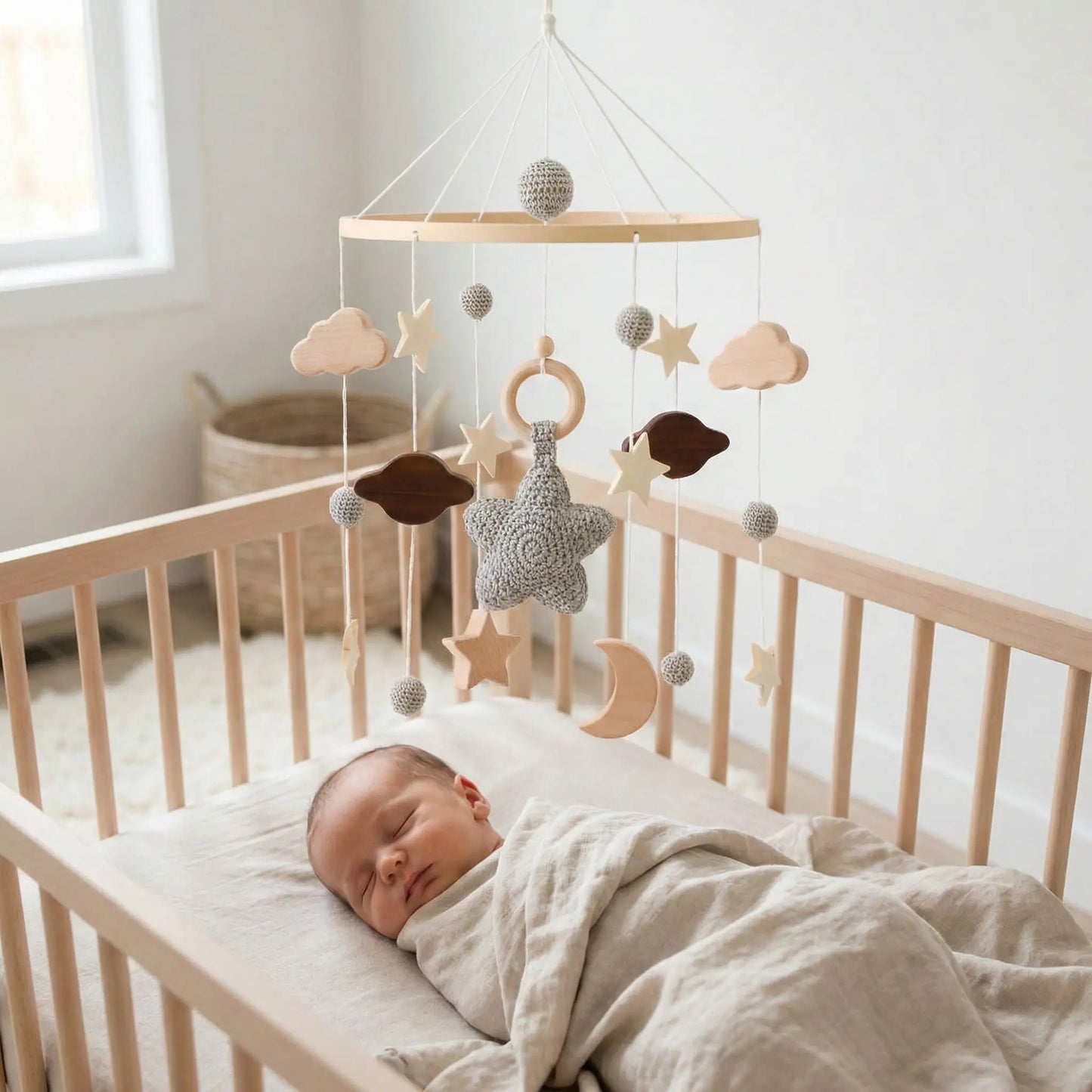 Mobile en bois bebe | Douce rêverie™