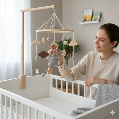 mobile bebe en bois