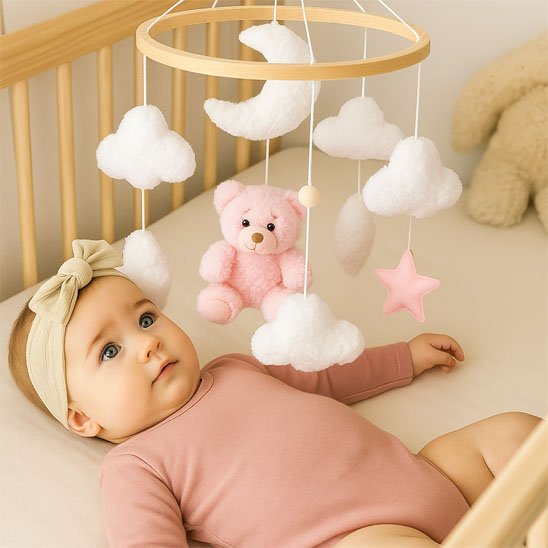 Mobile bebe nuage oursons