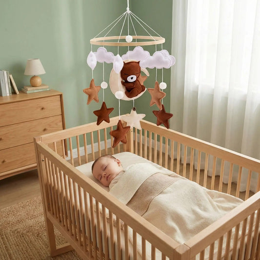 mobile bebe ourson brun