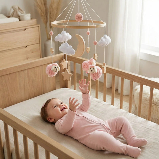 mobile bebe pour fille moutons