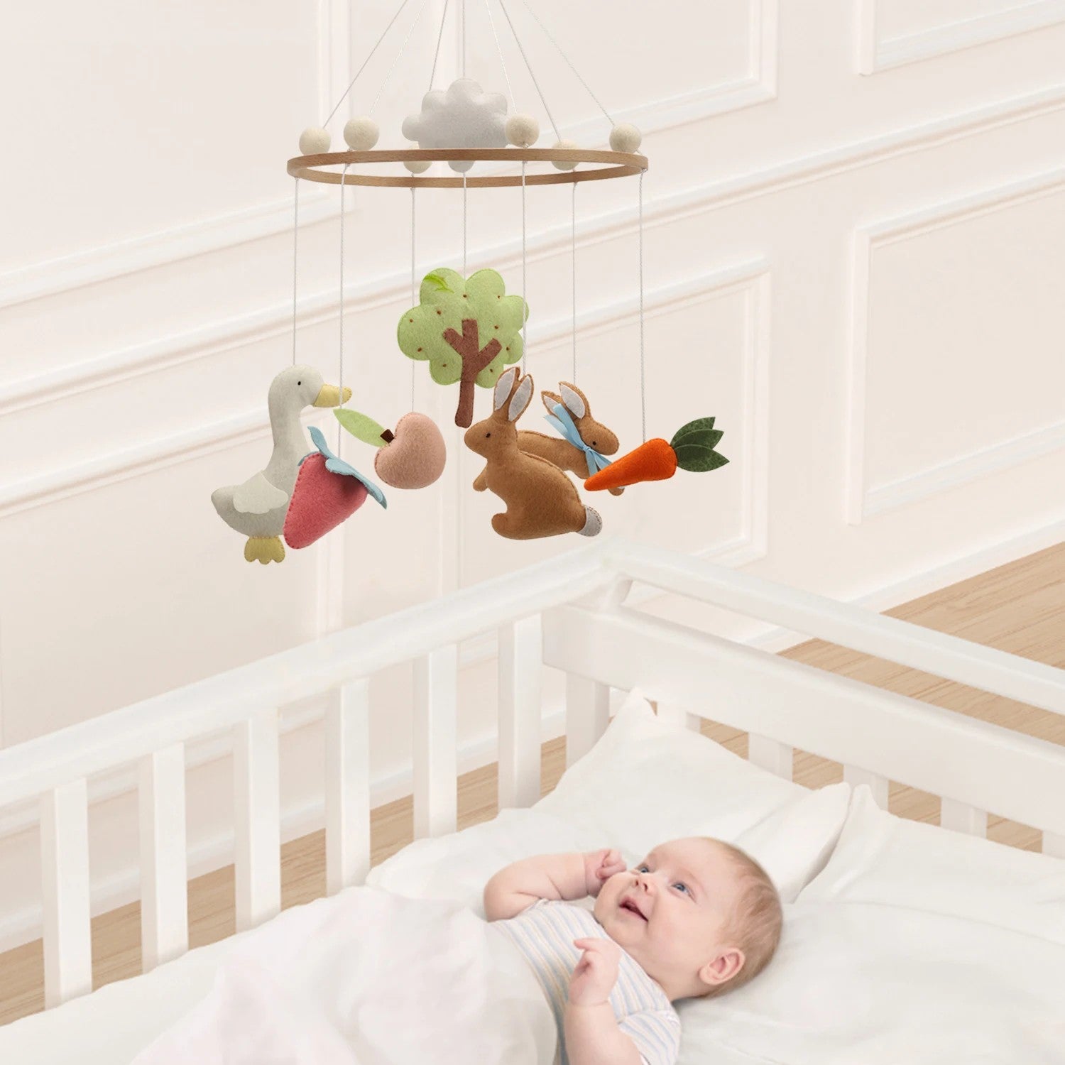 mobile bebe pour lit animaux de la ferme