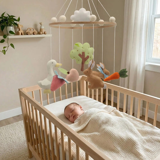 mobile bebe pour lit au dessus du lit bebe