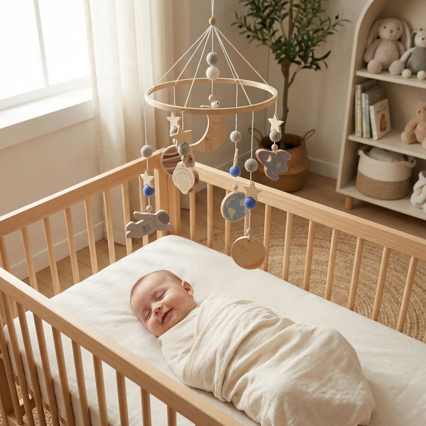 mobile en bois bebe univers bebe