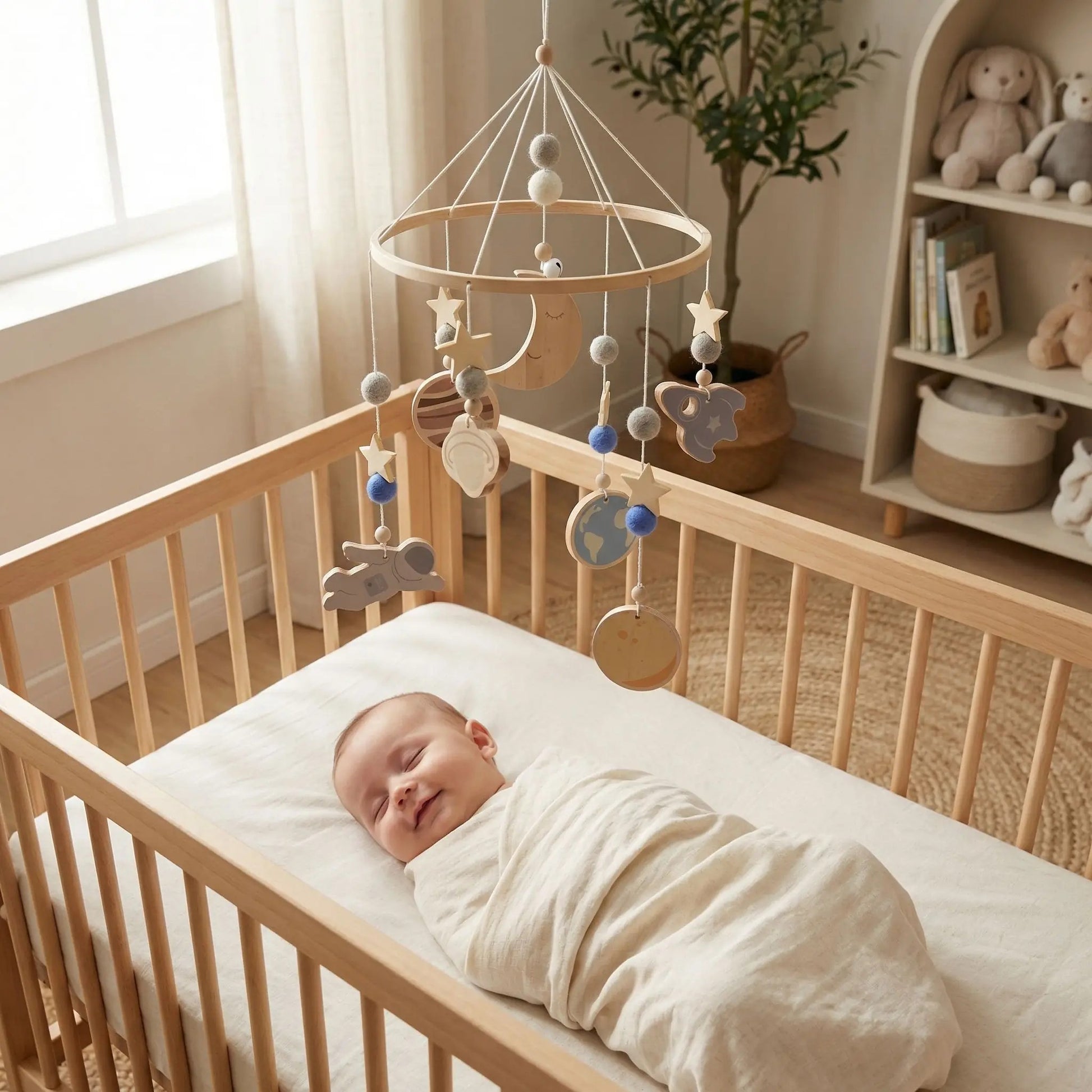 mobile en bois bebe univers bebe