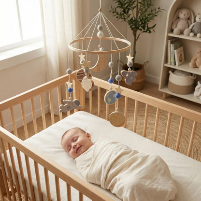 mobile en bois bebe univers bebe