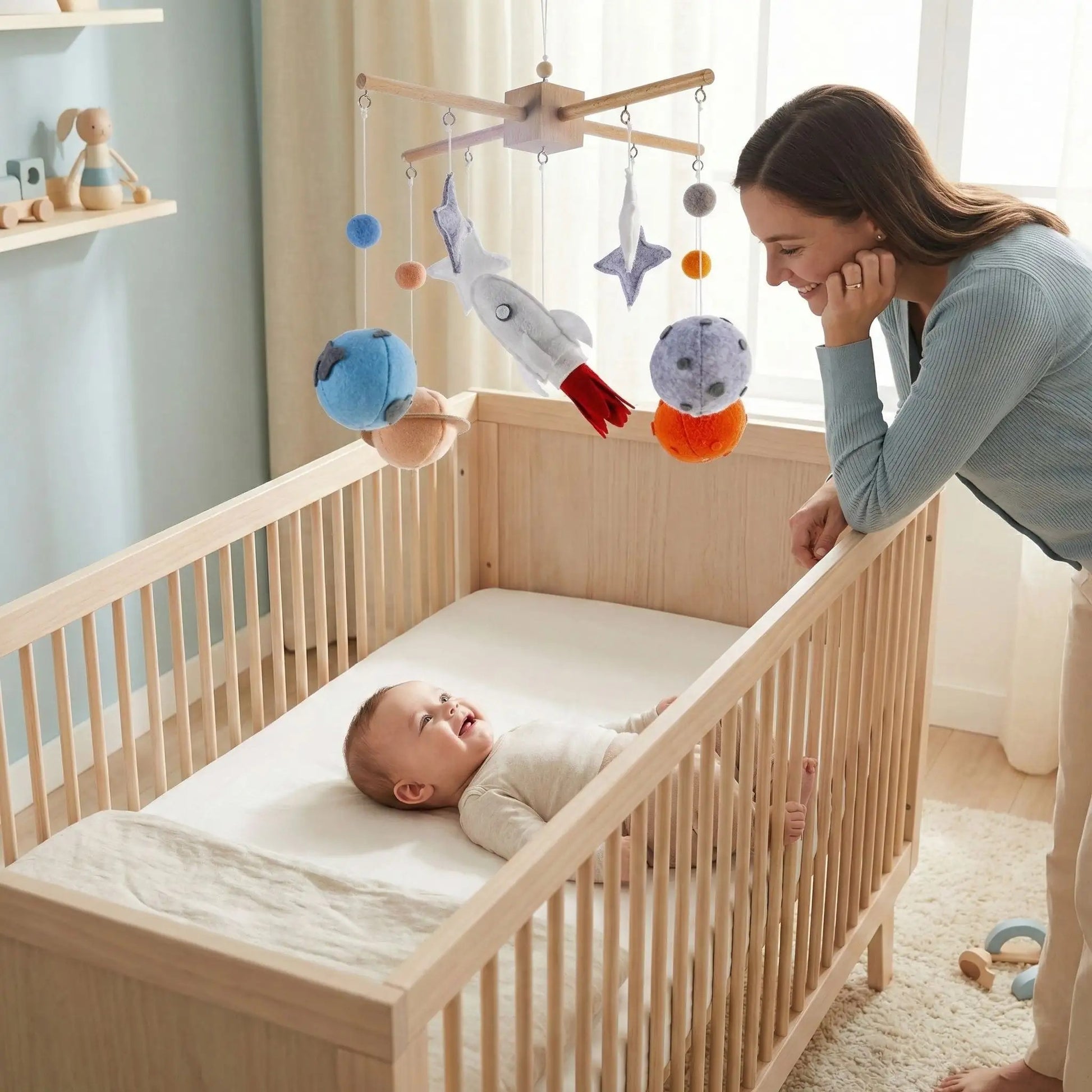 mobile musical bebe garcon planete