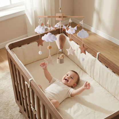 mobile musical bebe montgolfiere