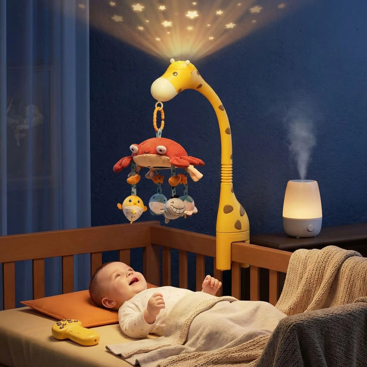 mobile musical bébé rechargeable avec projection