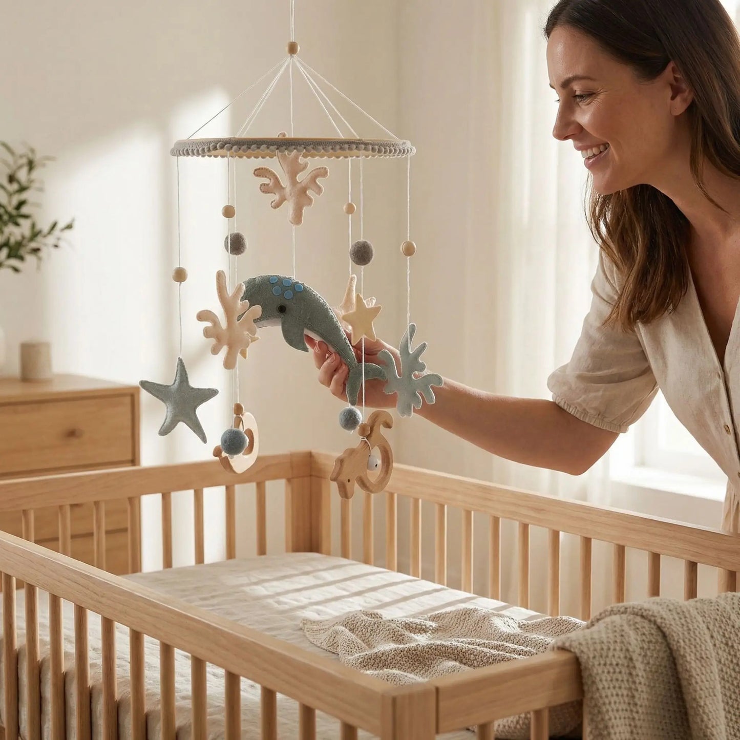 Mobile musical pour bebe | Flip' la gentille baleine™