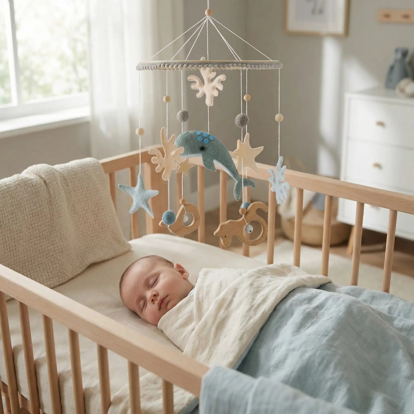 Mobile musical pour bebe | Flip' la gentille baleine™