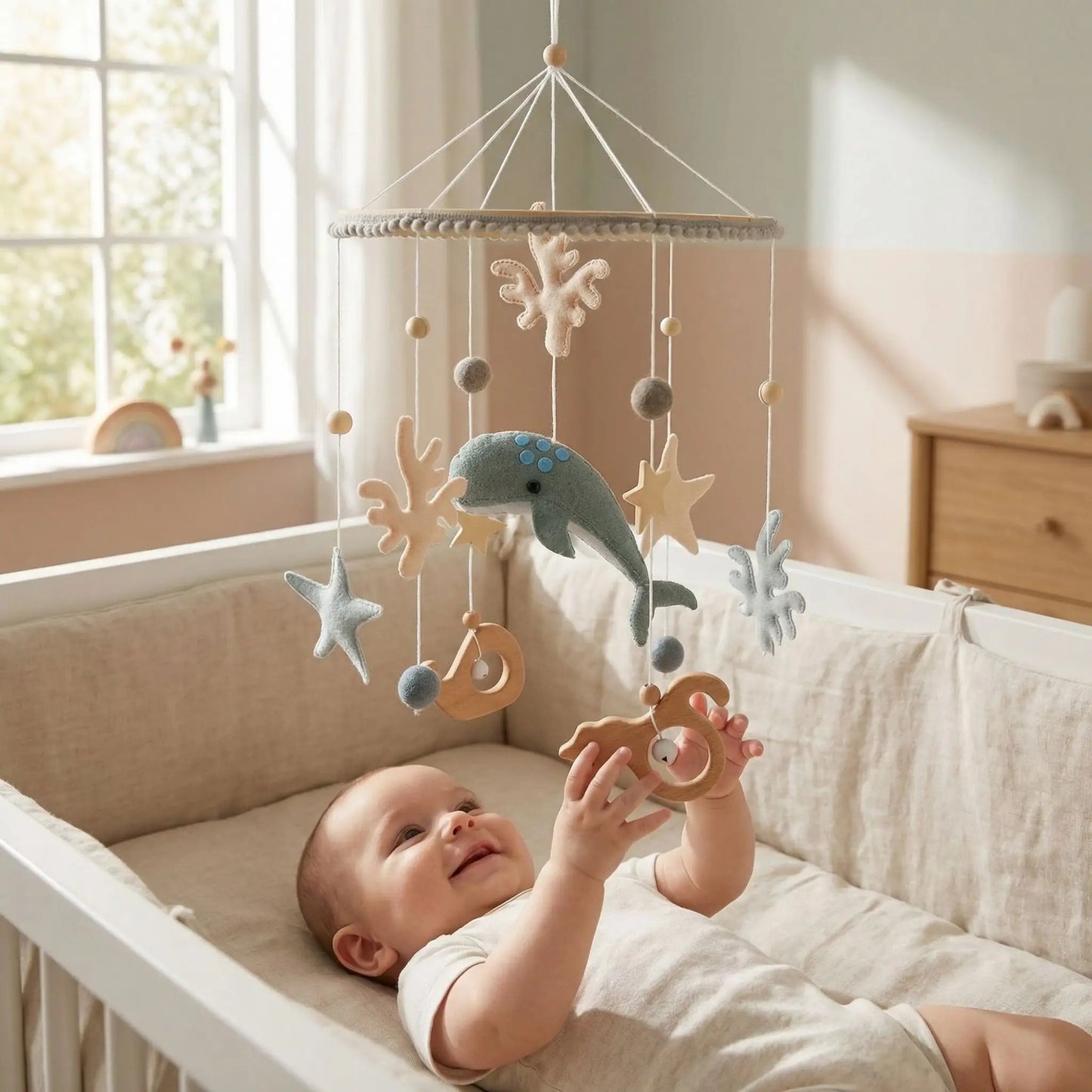 Mobile musical pour bebe | Flip' la gentille baleine™