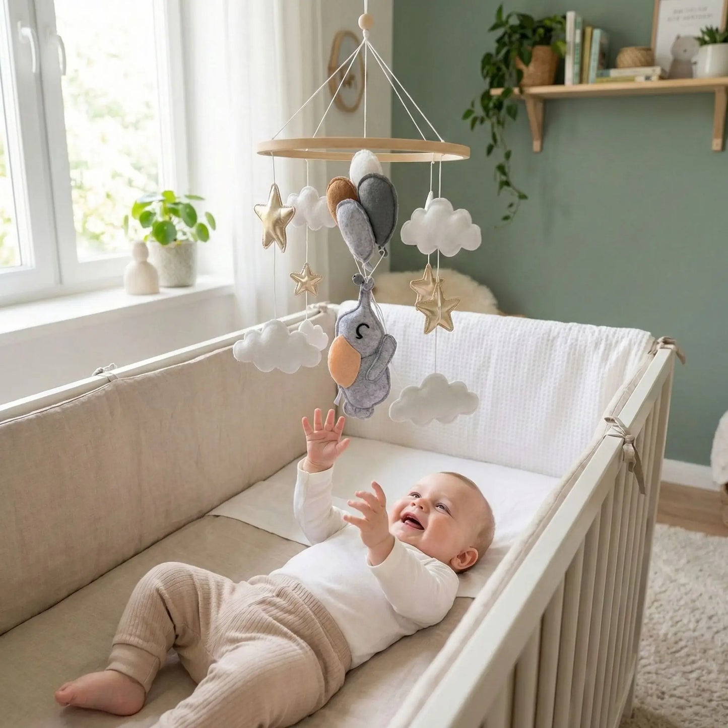 Mobile pour lit bébé | Babar dans les étoiles™