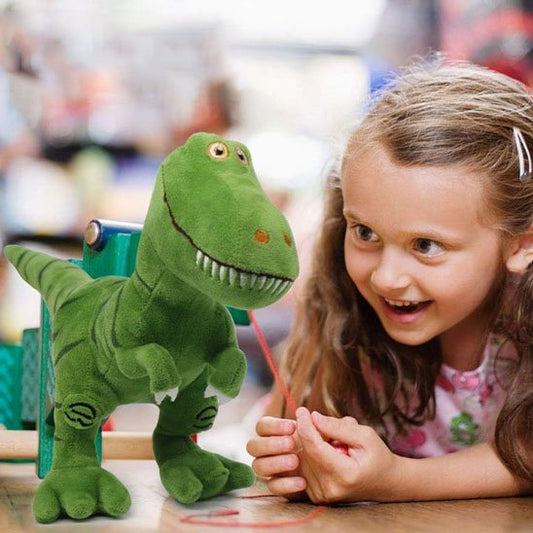 peluche dinosaure vert