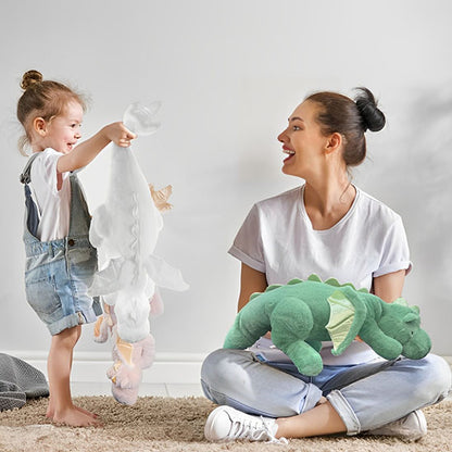 peluche dinosaure vert