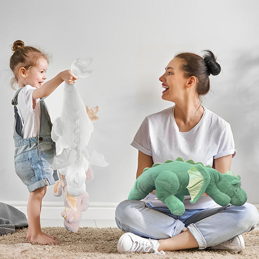 peluche dinosaure vert