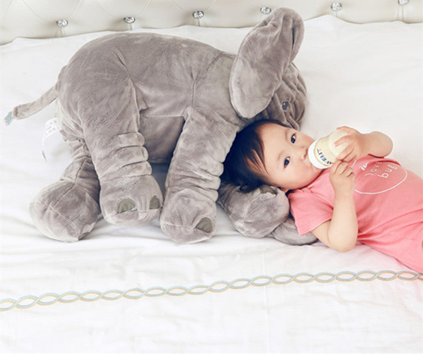 peluche elephant gris grand