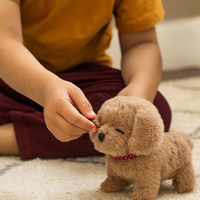 peluche interactive chiot teddy