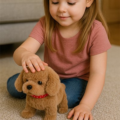 peluche interactive robot chiot