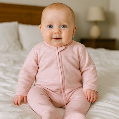 Pyjama bebe​ coton rose