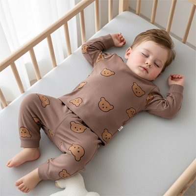 Pyjama bebe ourson marron