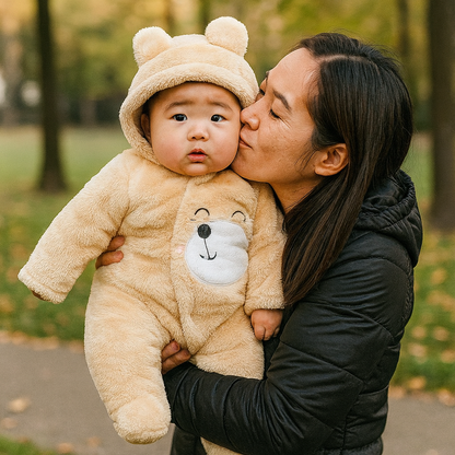 pyjama combinaison beige chiot