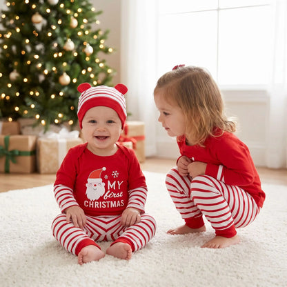 pyjama noel pour bebe mon premier noël rouge et blanc