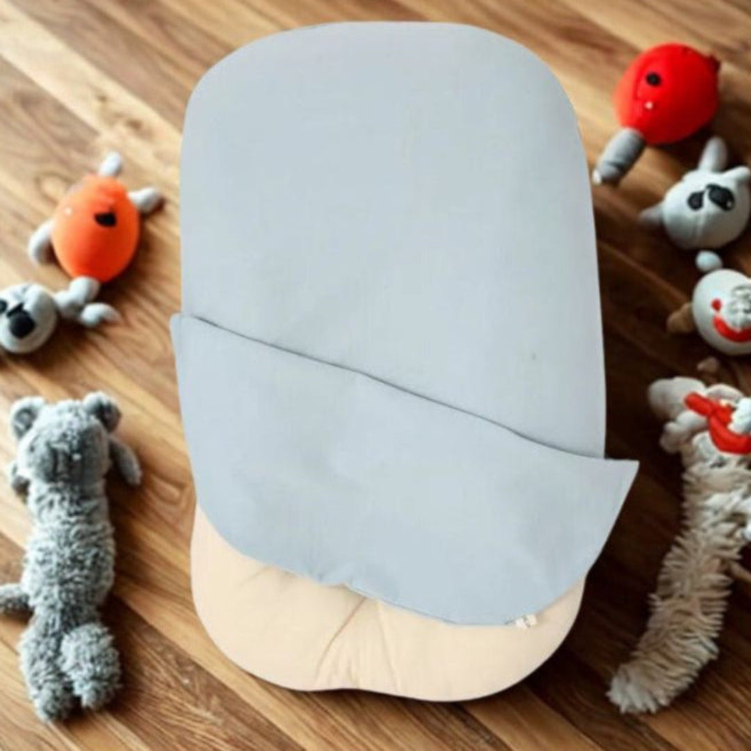 reducteur de lit bebe bleu 