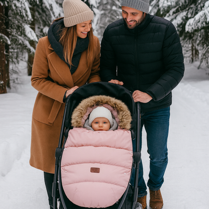 sac de couchage poussette rose