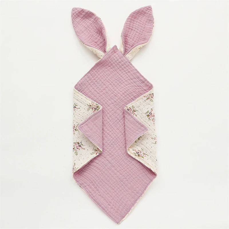 serviette salive rose