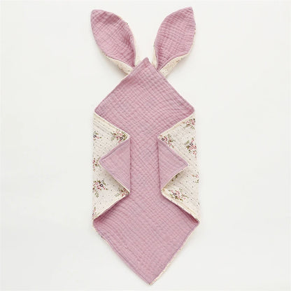 serviette salive rose