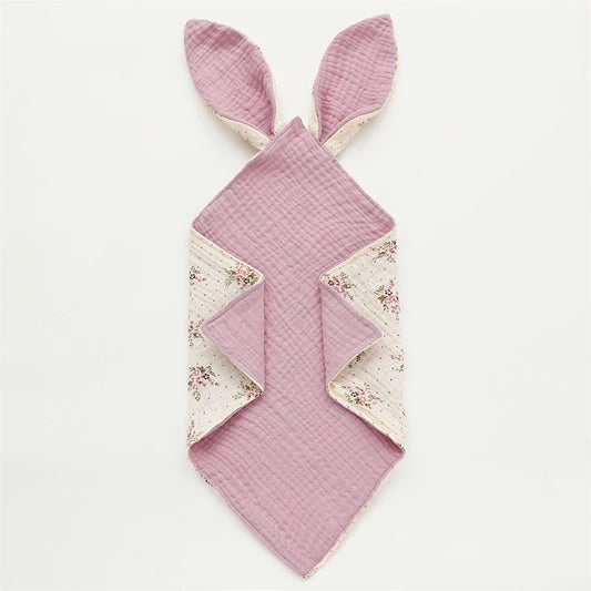 serviette salive rose