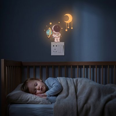 Stickers muraux chambre spatial repositionnable