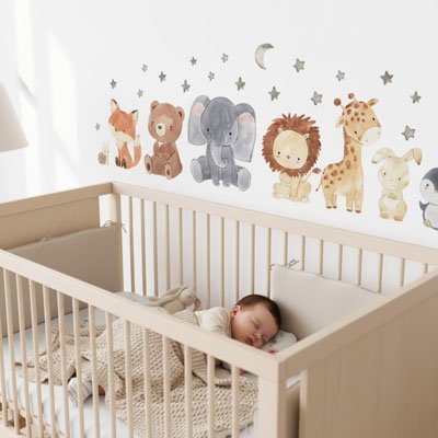 Stickers muraux elephant