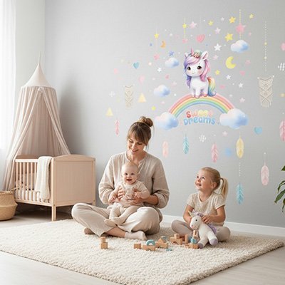 Stickers muraux enfant facile à installer