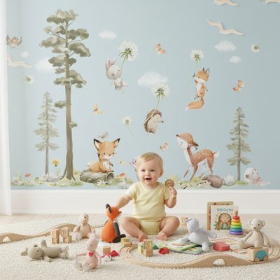 Stickers muraux enfant forêt