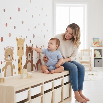Stickers muraux enfant installation facile