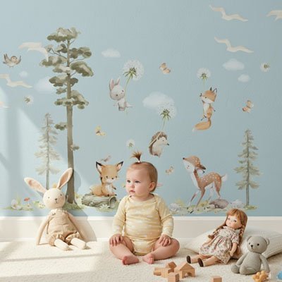 Stickers muraux enfant jungle