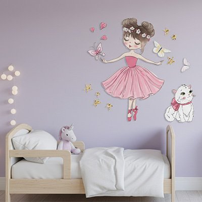 Stickers muraux enfant pastel et rassurant