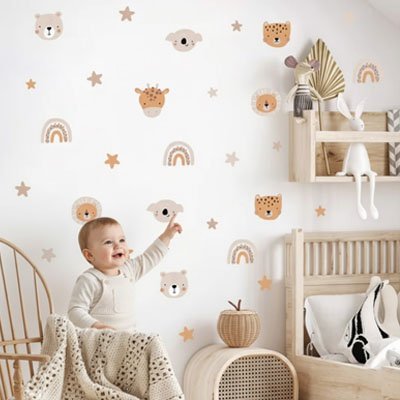Stickers muraux enfant petit ours