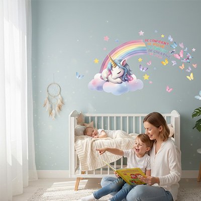 Stickers muraux enfant sans abimer murs