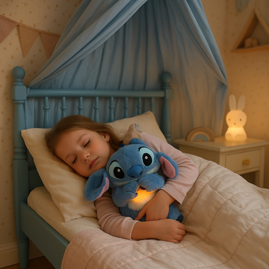 stitch peluche qui respire lumineuse