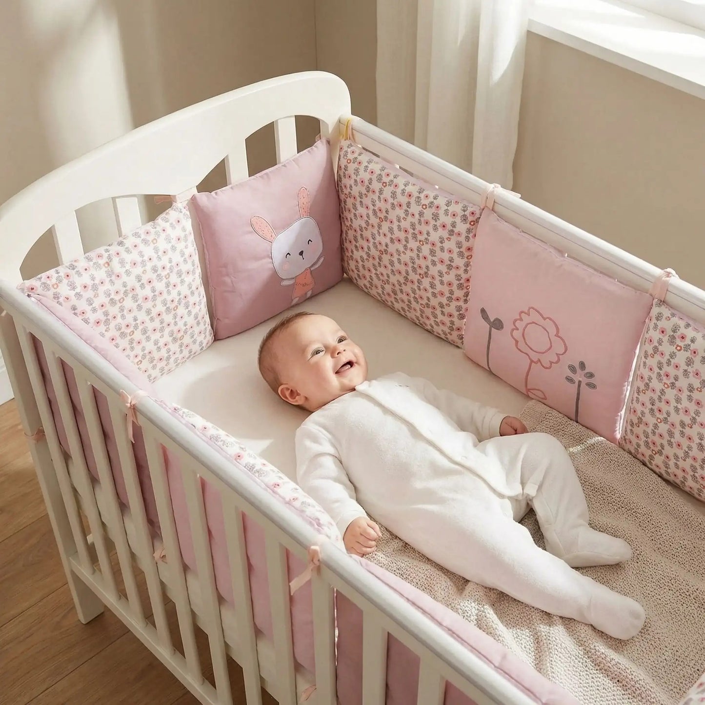 tour de lit bebe coussin 6 pieces