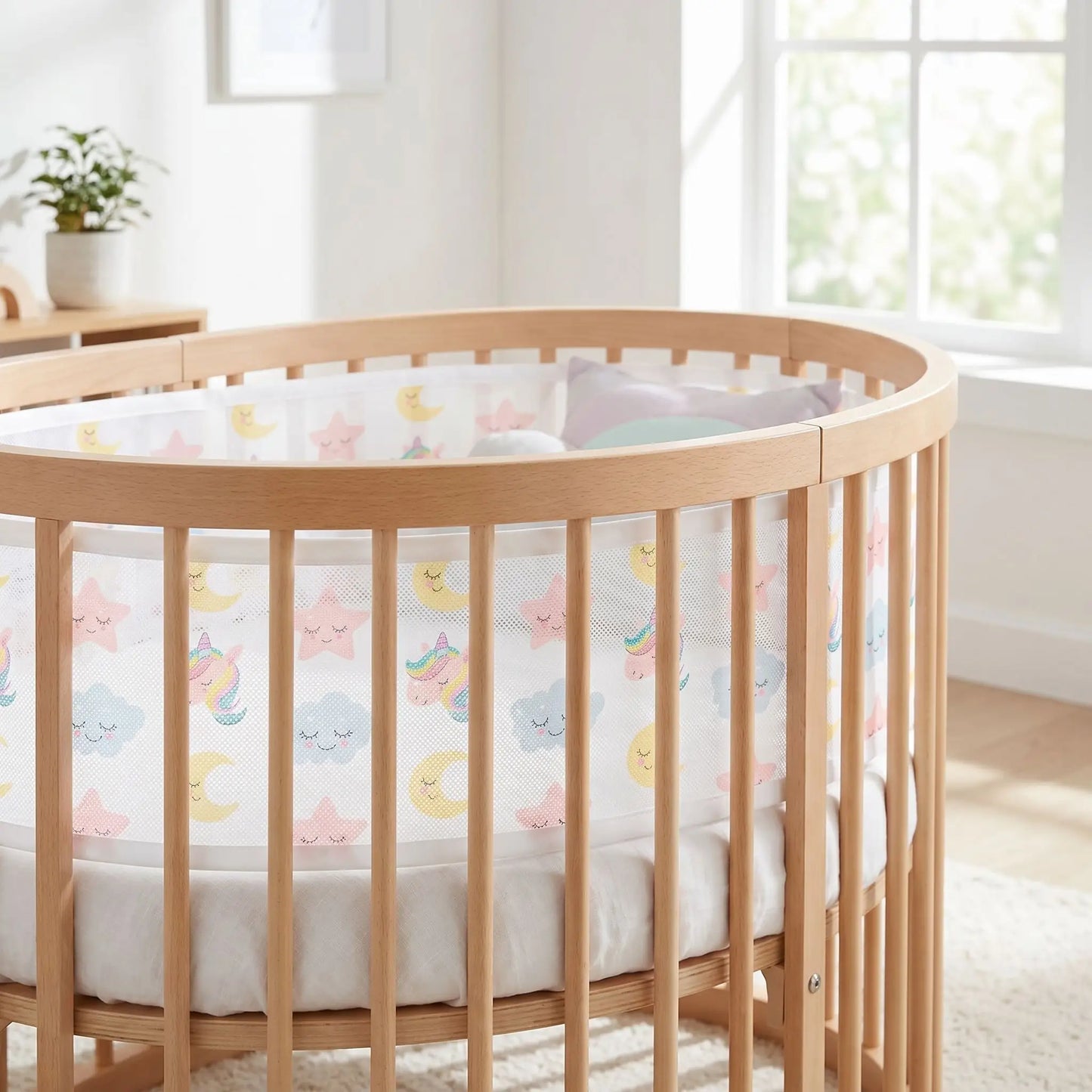 tour de lit bébé respirant licorne sécuritaire pour empêcher chocs